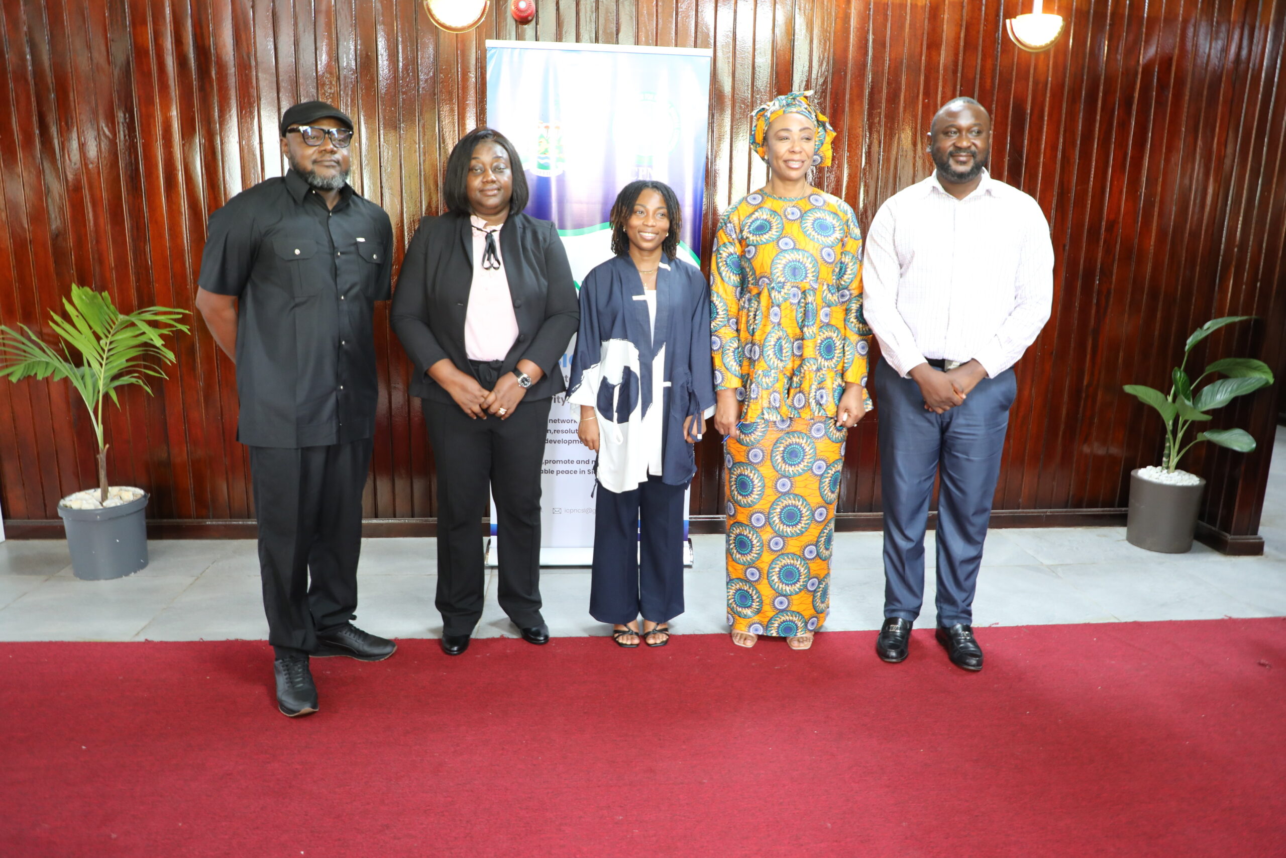 From left to right: EPSG project Team, Executive Director NEWRMC, Executive secretary ICPNC and staff